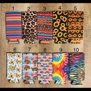 Slim Can Koozies! Lot of 5 picked random for $10